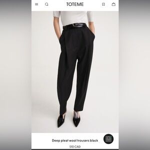 NWOT TOTEME TROUSERS